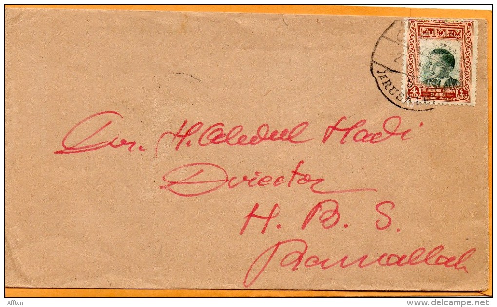 Palestine Jordan Old Cover Mailed - Palestine