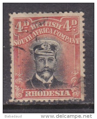 Southern Rhodesia: 1913 - 22, George V  4dblack +orange-red Perf 14, Die III Used - Southern Rhodesia (...-1964)