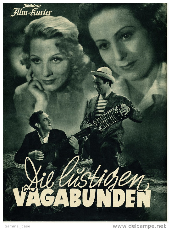 "Illustrierter Film-Kurier"  "Die Lustigen Vagabunden" Mit Rudi Godden -  Filmprogramm Nr. 3133 Von Ca. 1940 - Revistas