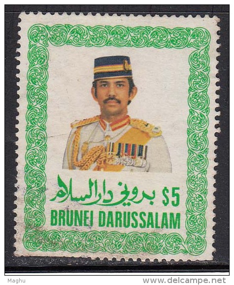 Brunai Used 1986,  $5.00, (Cond., Filler As Scan) - Brunei (1984-...)