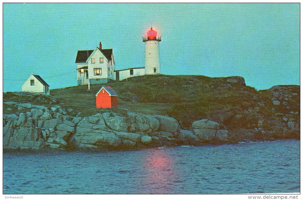 Postcard - Nubble Lighthouse, Maine, USA. D-26C - Fari