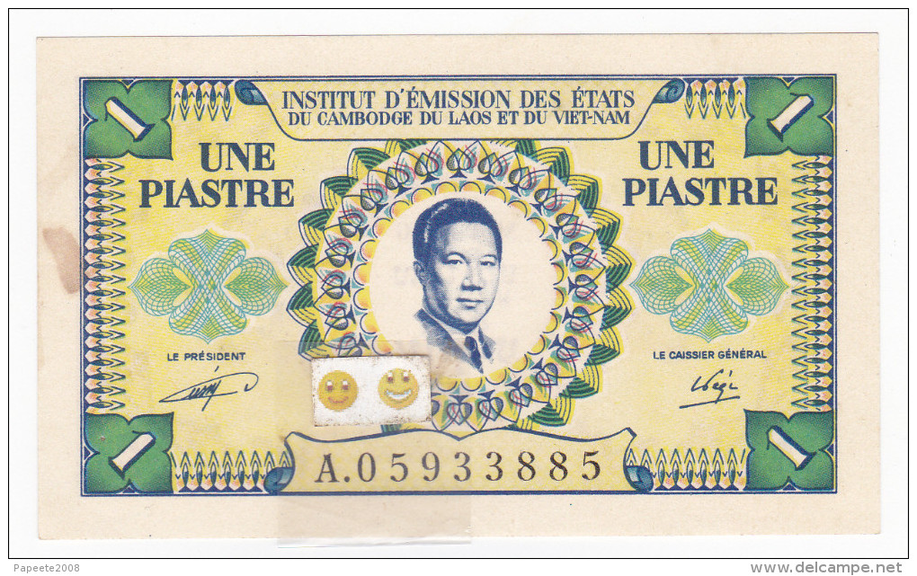 Etats Associés - 1 Piastre - (KM EA 154) / Type 1952 - Indochine