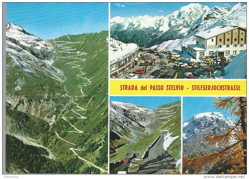 STRADA  DEL PASSO  DELLO  STELVIO -  MULTIVEDUTE .- VIAGGIATA - - Sondrio