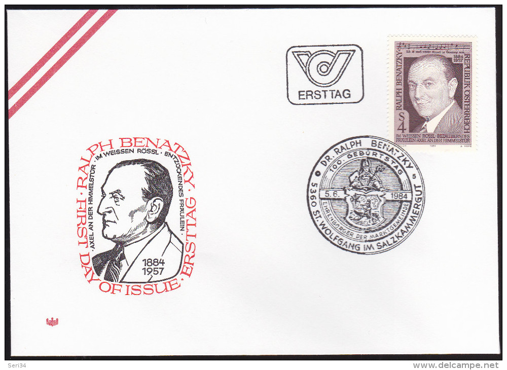 AUTRICHE : FDC : Ralph Benatzky Compositeur - FDC