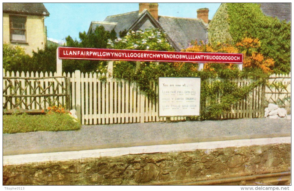 GRANDE-BRETAGNE. Carte Postale De La Commune De Llanfair. - Anglesey