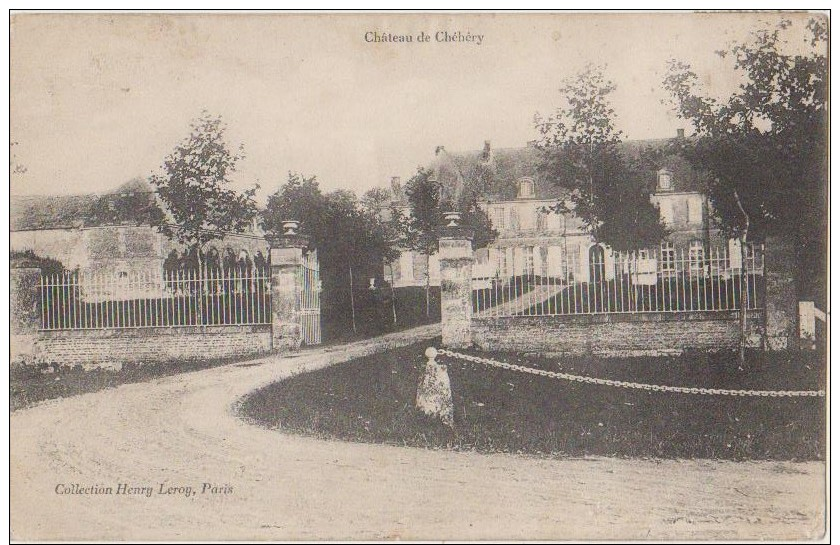 CPA 08 CHEHERY Entrée Du Château 1910 - Autres & Non Classés