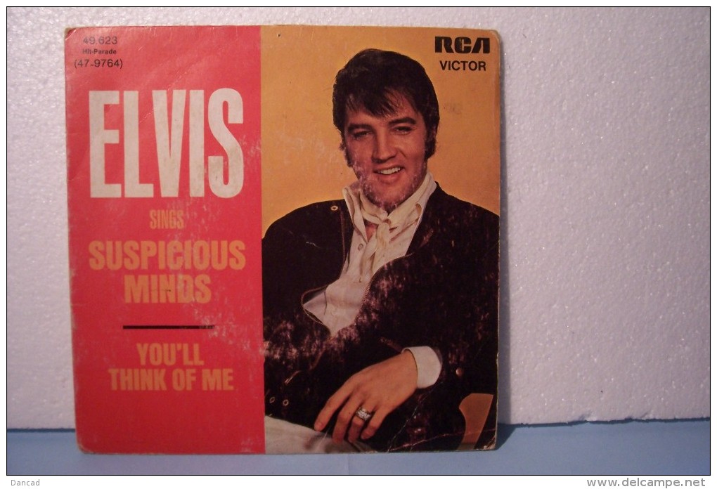 ELVIS  PRESLEY ---SUSPICIOUS  MINDS- Ref: RCA 49.623 ( Année  1969 ) - - Rock