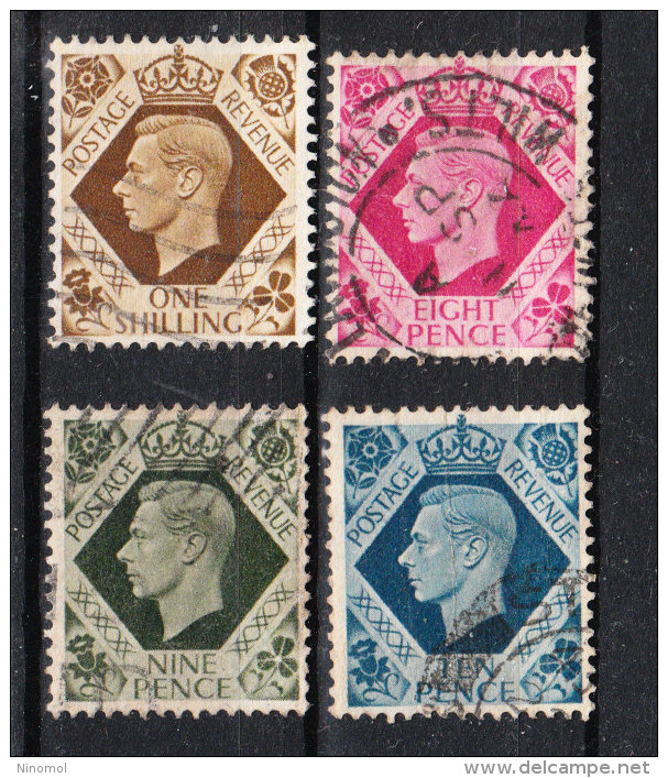 Gran Bretagna   -  1937-47.  George VI. Serietta Used - Oblitérés