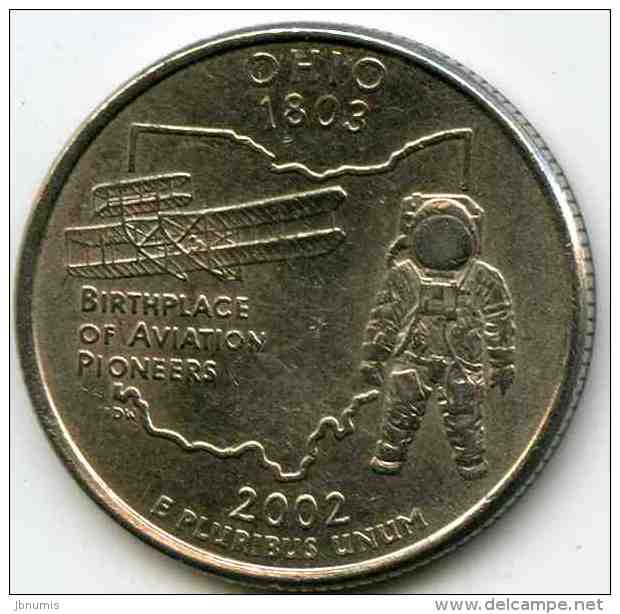 Etats-Unis USA 25 Cents Quarter 2002 D Ohio KM 332 - 1999-2009: State Quarters
