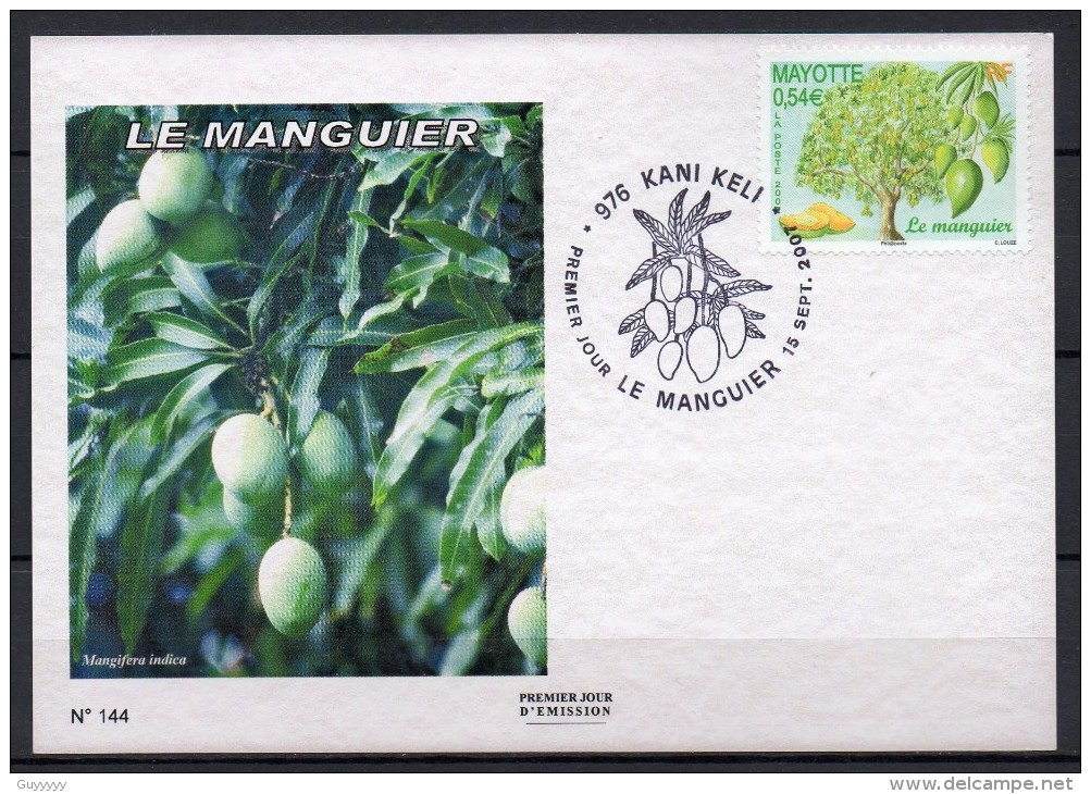 Mayotte - 2007 - Carte - Le Manguier - Briefe U. Dokumente
