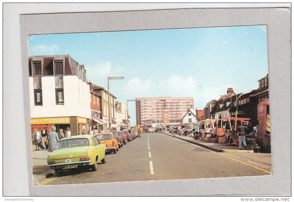 High Street Hoddesdon Hertfordshire Semi-modern Small Size Postcard Motor Cars - Hertfordshire