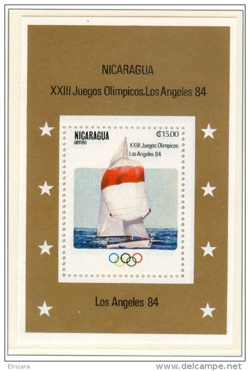 NICARAGUA Set And Block Mint Without Hinge - Summer 1984: Los Angeles