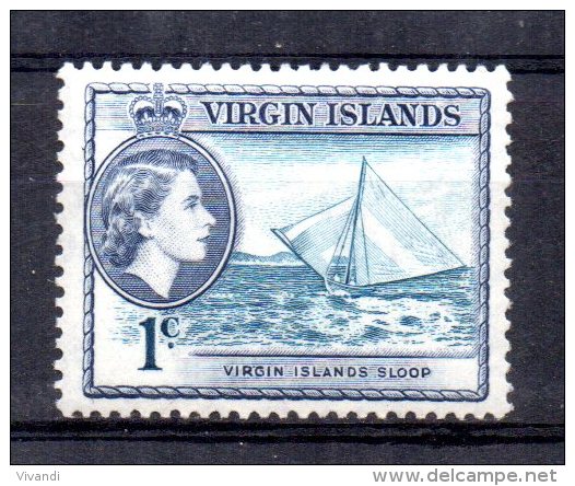 British Virgin Islands - 1956 - 1 Cent Definitive - MH - Iles Vièrges Britanniques