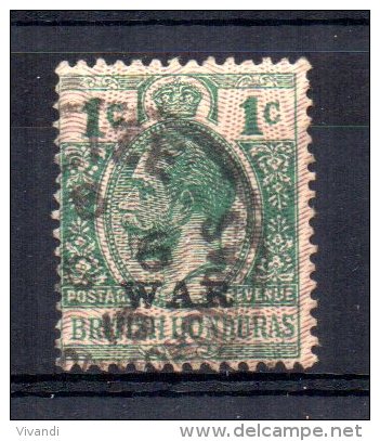 British Honduras - 1916 - 1 Cent War Tax - Used - Honduras Britannico (...-1970)