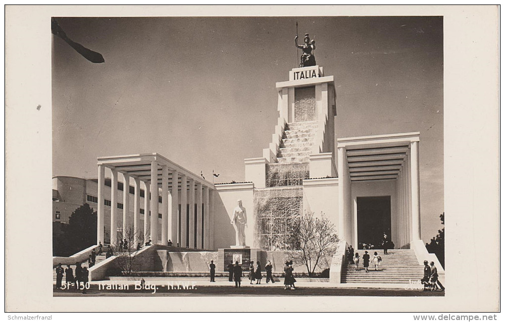 AK New York Italian Building N.Y.W.F. 1939 World Fair Italia Foreign Exhibit Bldg. Expo RPPC - Ausstellungen