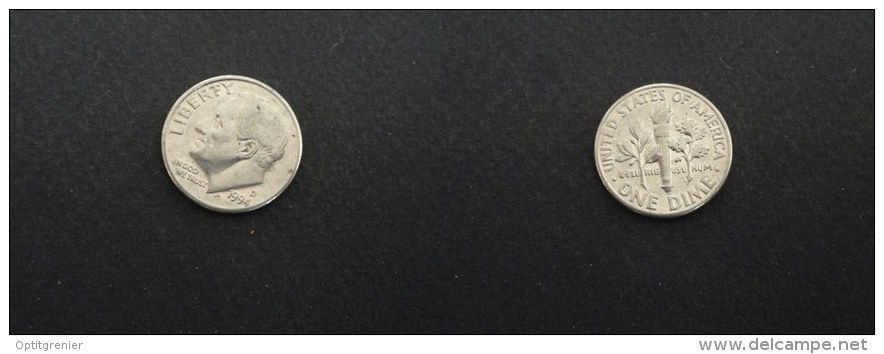 1994 D - 1 DIME ETATS-UNIS - USA - 1946-...: Roosevelt