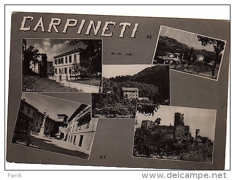 VR231 CARTOLINA REGGIO EMILIA SALUTI DA CARPINETI VEDUTE VEDUTINE - Reggio Emilia