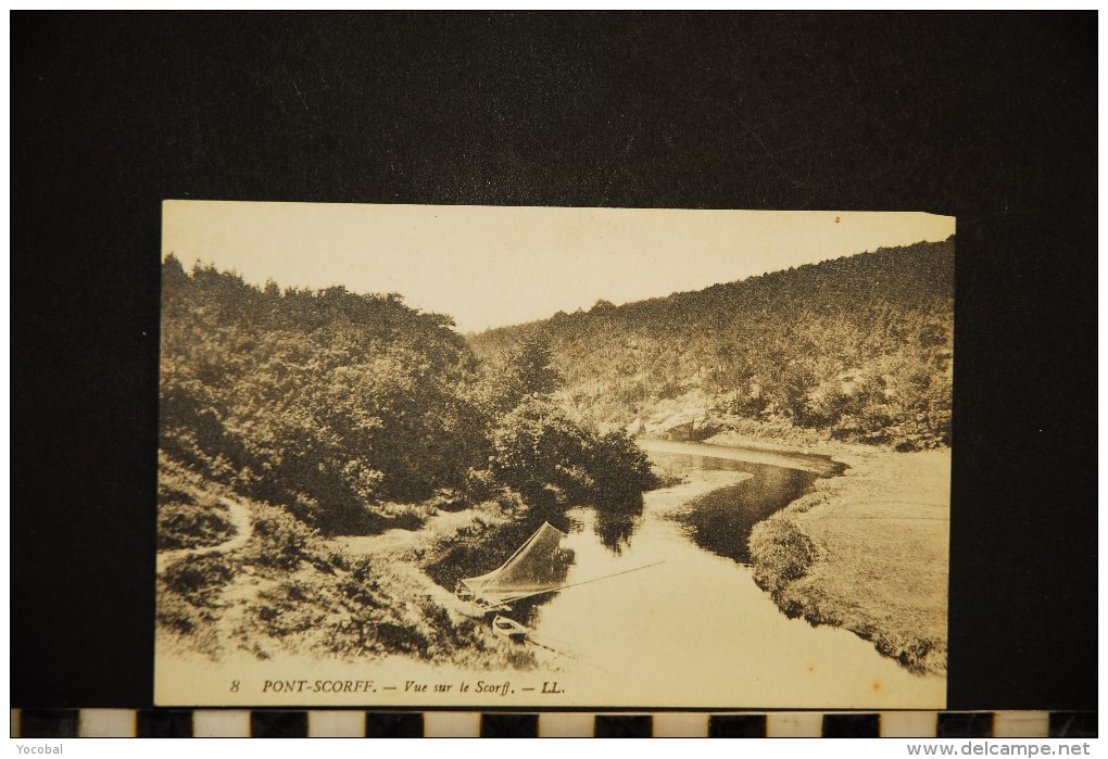 CP, 56, PONT SCORFF Vue Sur Le Scorff N° 8 Vierge - Pont Scorff