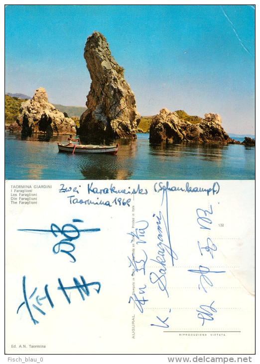 AK Karate Taormina K.Sakagami Sensei 1969 Italia Japan Nippon Karaté Sport Autogramme Autograph Sizilien Sicilia Italia - Martiaux