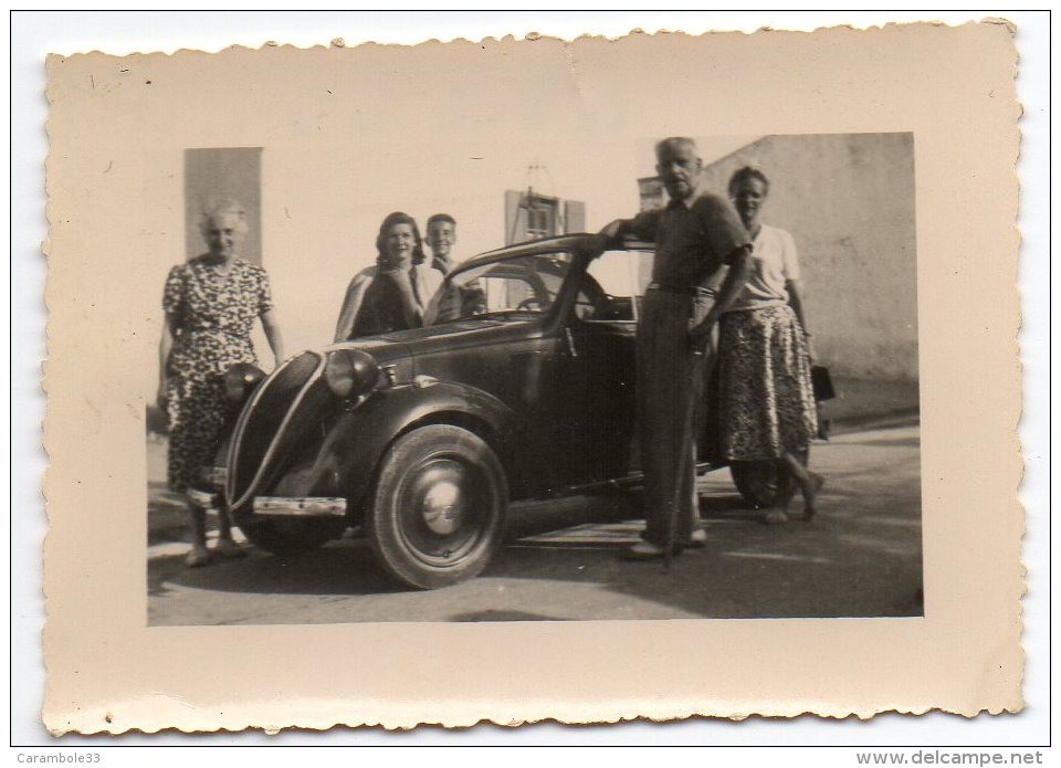 PHOTO Voiture SIMCA 5  Au Dos La Brée Août 1950 - Automobile