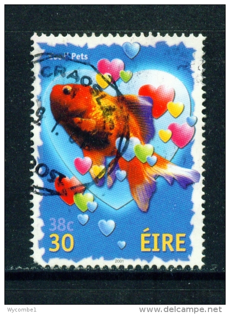 IRELAND  -  2001  Greetings  Goldfish  30p  Used As Scan - Usati