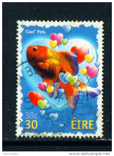 IRELAND  -  2001  Greetings  Goldfish  30p  Used As Scan - Usati