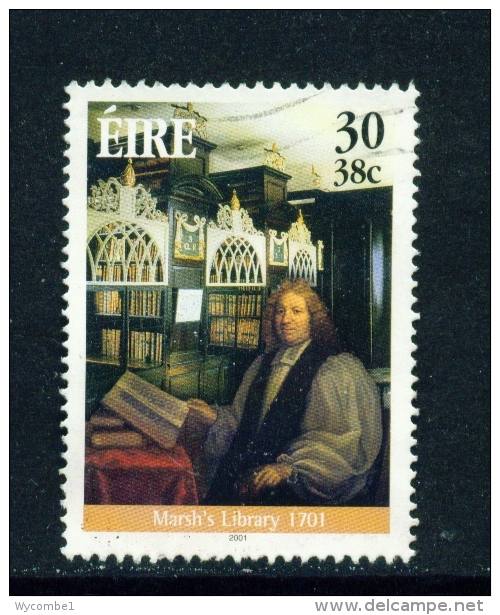 IRELAND  -  2001  Marsh's Library  30p  Used As Scan - Used Stamps