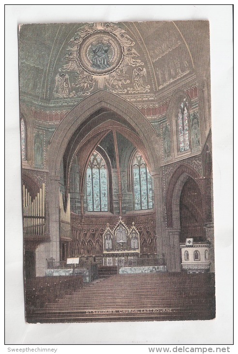 St Saviour's Church Interior Eastbourne Sussex Unused National Series - Eastbourne