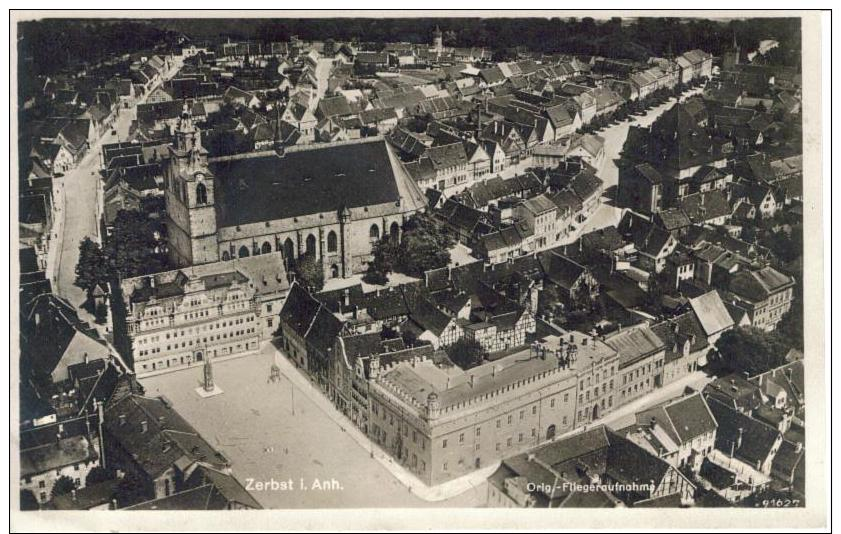 ZERBST Anhalt Bitterfeld - Foto-AK - Fliegeraufnahme Luftbild - 1941 - Sonstige & Ohne Zuordnung