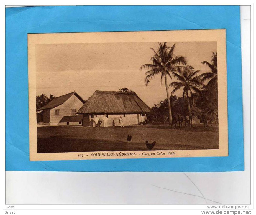 NOUVELLE HEBRIDES-chez Un Colon D'api-une Ferme Animée-années 1910-20-édition EB - Vanuatu