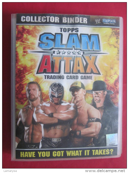 Album De 160 Cartes Topps Trading Card Game  Catch Wwe Slam Attax Collection Binder Men And Woman Hommes Et Femmes - Other & Unclassified