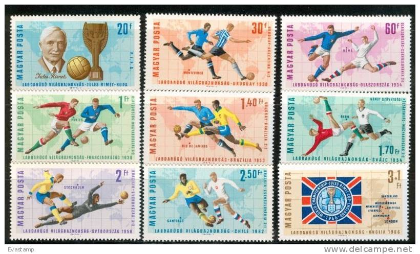 HUNGARY - 1966.World Cup Soccer Chships Cpl.Set MNH! - Unused Stamps