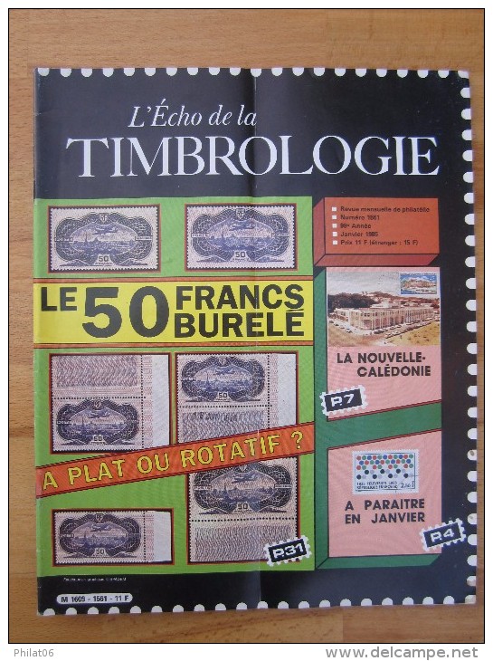 Echo De La Timbologie 1985 Année Complète Et Fin 1984 N° 1557 à 1571 - Francés (desde 1941)