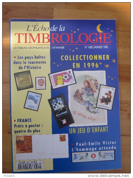 Echo De La Timbologie  Année Complète 1996 N° 1682 à 1692 - Français (àpd. 1941)