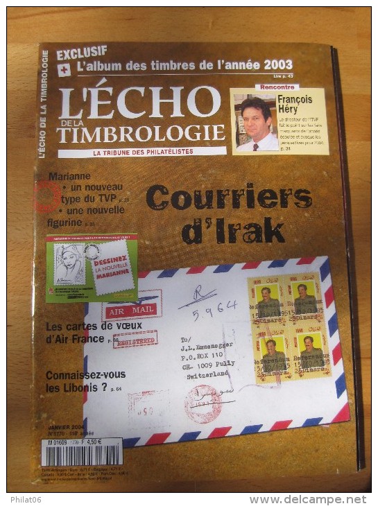 Echo De La Timbrologie  Année Complète 2004 N° 1770 à 1780 - Français (àpd. 1941)