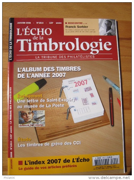 Echo De La Timbrologie  Année Complète 2008 N° 1814 à 1824 - Französisch (ab 1941)