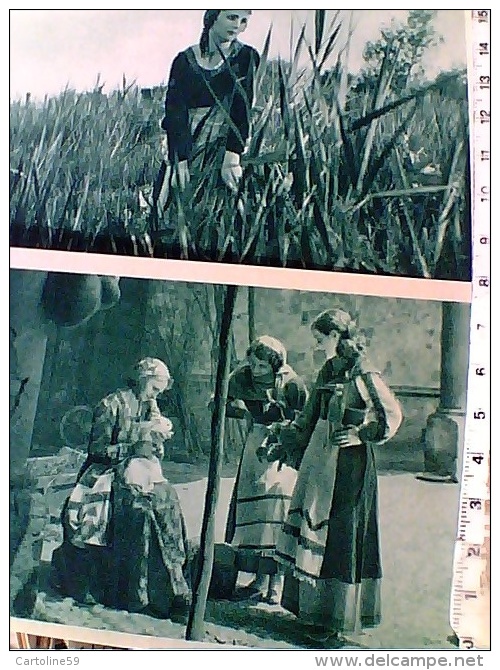 SERIE 5 CARD FILM LA MADONNA DI CARAVAGGIO SCENE 1 TEMPO STORIA CINEMATOGRAFICA ED  FIDES   1932 Perfette    ES15531 - Autres & Non Classés