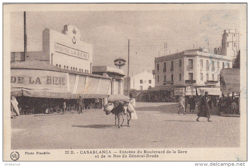 MOROCCO - Casablanca - Entrees Du Boulevard De La Gare Et Rue Du General Drude - Casablanca