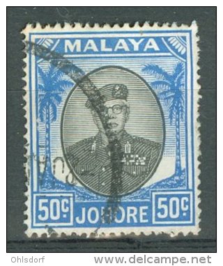 MALAYA - JOHORE 1949-55: ICS 150 / YT 121 / Sc 147 / SG 144 / Mi 132, O - FREE SHIPPING ABOVE 10 EURO - Johore