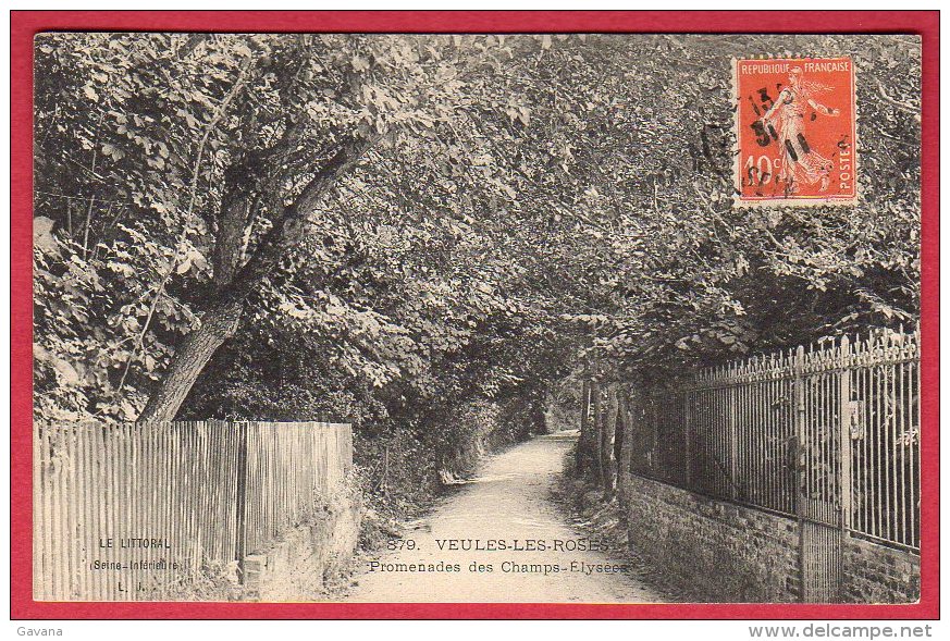 76 VEULES-les-ROSES - Promenades Des Champs-Elysées - Veules Les Roses