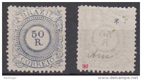 Brazil Brasil Mi# 60 (*) Mint 50R Cifra 1887 - Unused Stamps