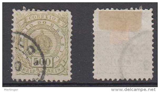 Brazil Brasil Mi# 64 Used 500R Cifra 1887 - Oblitérés