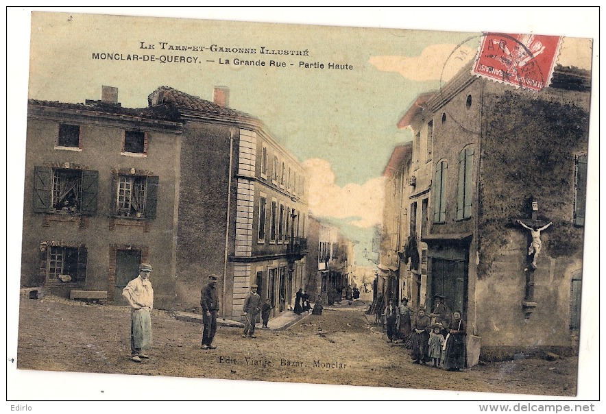 MONCLAR DE QUERCY La Grande Rue Partie Haute TTBE - Montclar De Quercy
