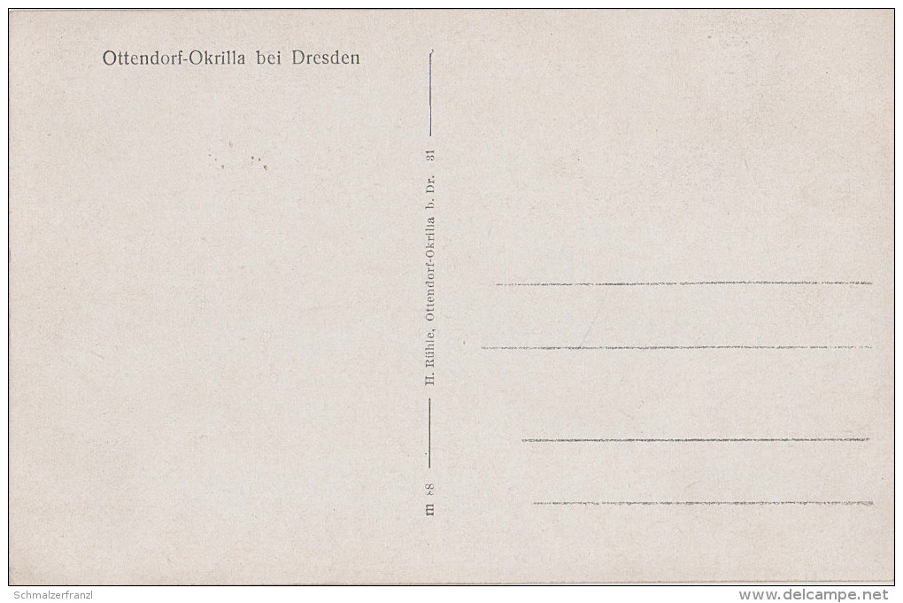 AK Ottendorf Okrilla Postamt Post Bei Dresden Klotzsche Weixdorf Langebrück Laussnitz Königsbrück Radeburg Radeberg - Volkersdorf