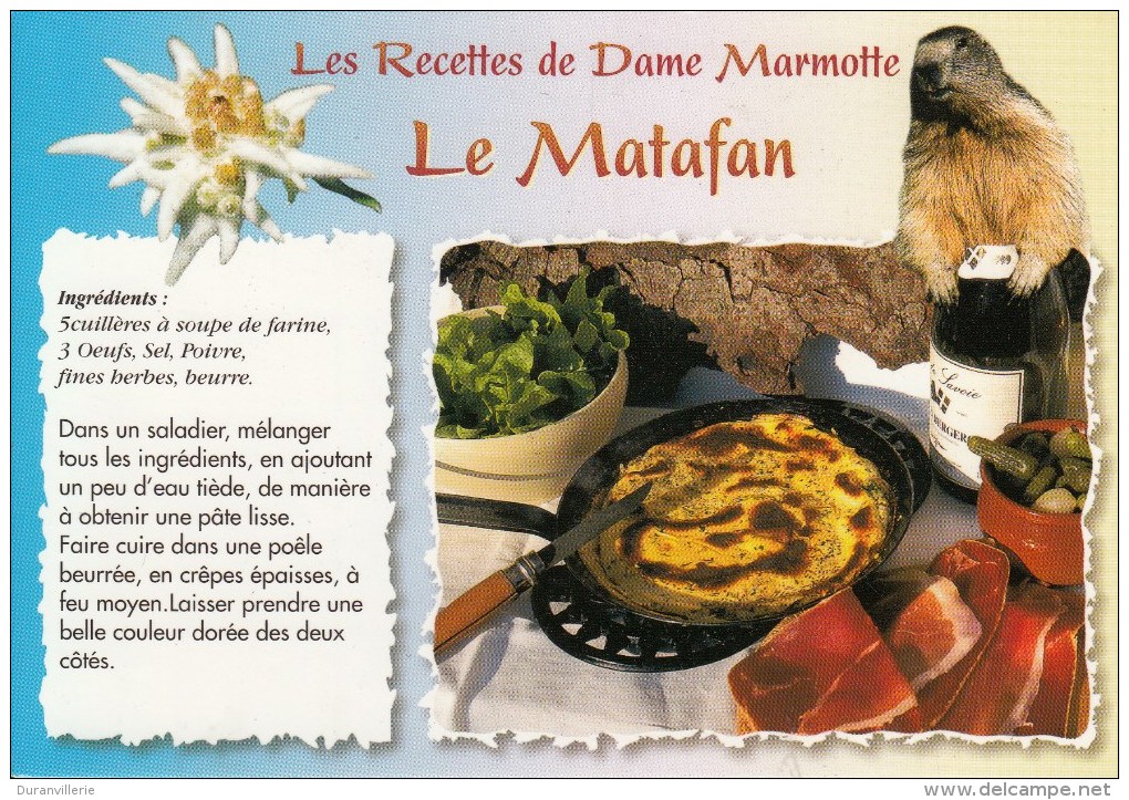 Les Recettes De Dame Marmotte - Le Matafan - Editions SECA - - Recipes (cooking)