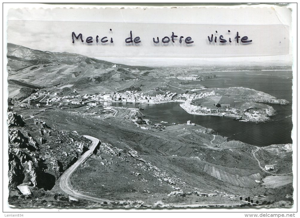 -  PORT-VENDRES - Vue Générale, A L'horizon Collioure-Argelés, Grand Format, Glacée, TBE, Scans. - Port Vendres