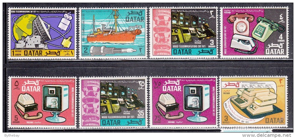 Qatar MH Scott #244-#251 Set Of 8 World Telecommunications Day - Qatar