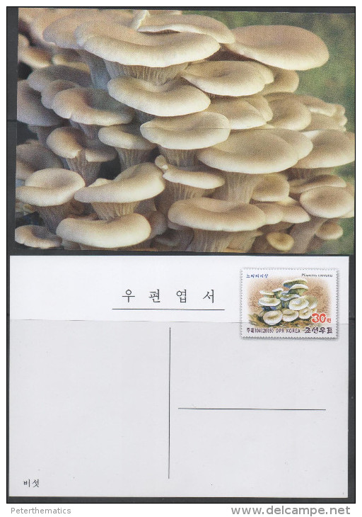 FLORA, 2015,MNH, MUSHROOMS, PREPAID POSTCARD, NICE POSTAL STATIONERY - Champignons