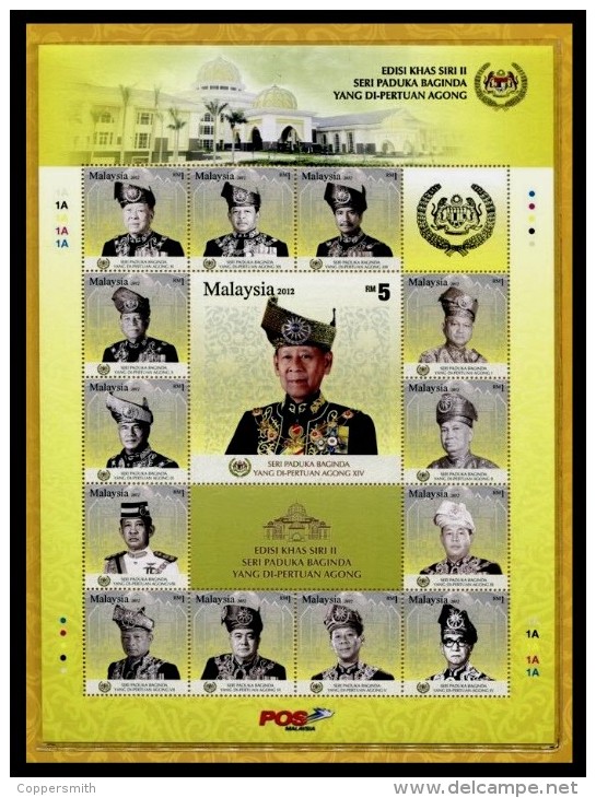 (255 Fo) Malaysia / Malaisie  New Sultan / Royalty / Neuer Sultan  ** / Mnh  Michel 1938-51 In Folder - Malaysia (1964-...)