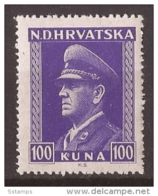 1943  128-47  KROATIEN HRVATSKA NDH CROAZIA   ANTE PAVELIC    MNH - Kroatien